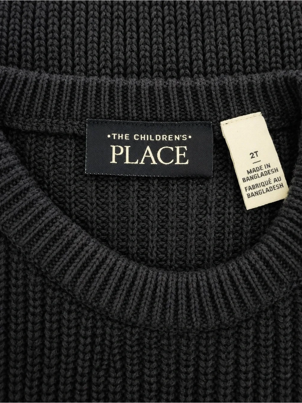 Bundle The Children's Place Crewneck Sweaters in Navy & Red-Size 2T